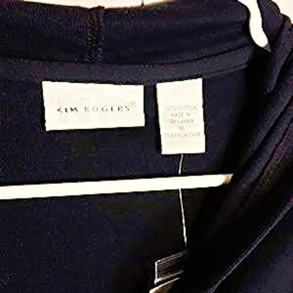Kim Rogers 100% cotton button hoodie. NWT - Picture 3 of 8